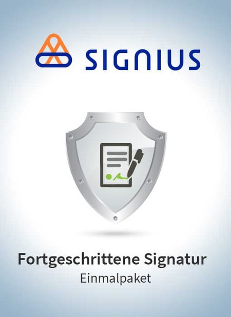 Fortgeschrittene Signatur Einmalpaket